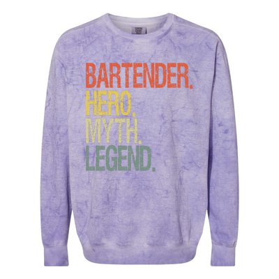 Funny bartender Colorblast Crewneck Sweatshirt