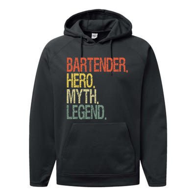 Funny bartender Performance Fleece Hoodie