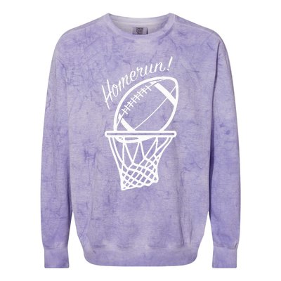 Funny Baseball Football Basketball Sports Novelty Gift Colorblast Crewneck Sweatshirt