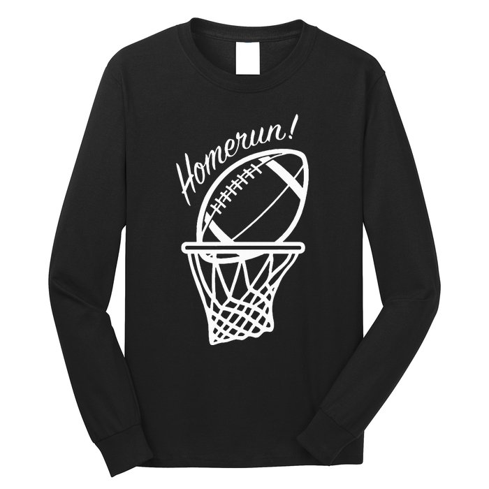 Funny Baseball Football Basketball Sports Novelty Gift Long Sleeve Shirt