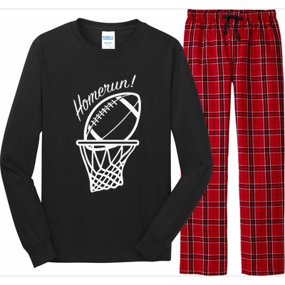 Funny Baseball Football Basketball Sports Novelty Gift Long Sleeve Pajama Set