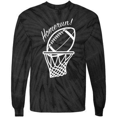 Funny Baseball Football Basketball Sports Novelty Gift Tie-Dye Long Sleeve Shirt