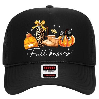 Fall Basics High Crown Mesh Back Trucker Hat