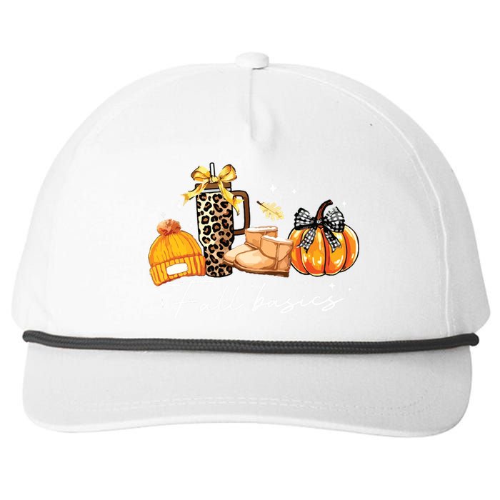 Fall Basics Snapback Five-Panel Rope Hat