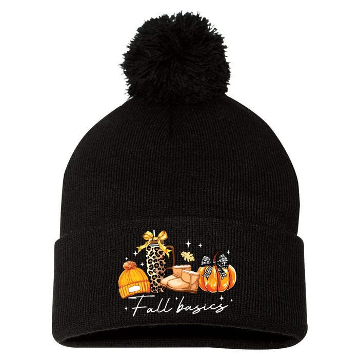 Fall Basics Pom Pom 12in Knit Beanie