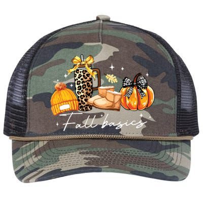 Fall Basics Retro Rope Trucker Hat Cap