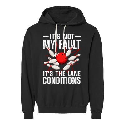 Funny Bowling For Men Women Bowler Team Bowling Lane Spare Garment-Dyed Fleece Hoodie