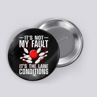 Funny Bowling For Men Women Bowler Team Bowling Lane Spare Button