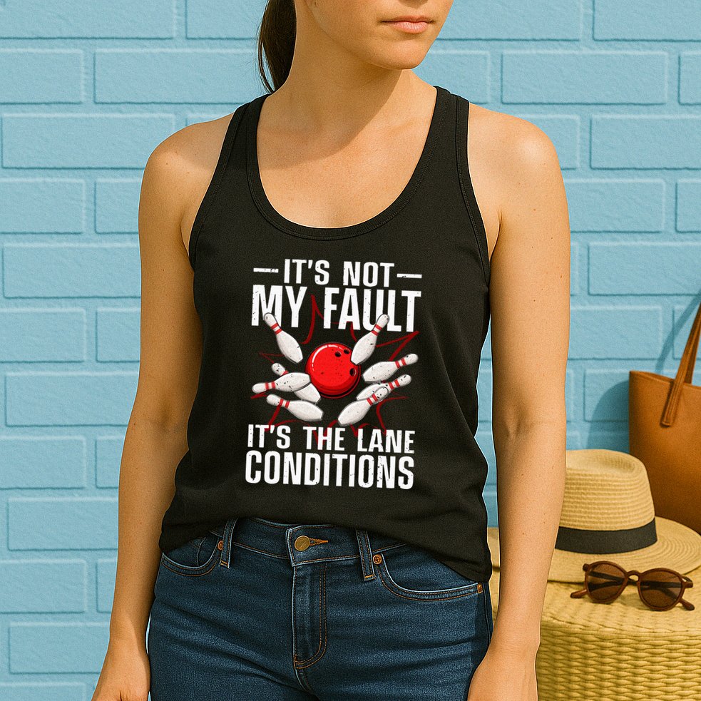Funny Bowling For Men Women Bowler Team Bowling Lane Spare Womens Tank Top