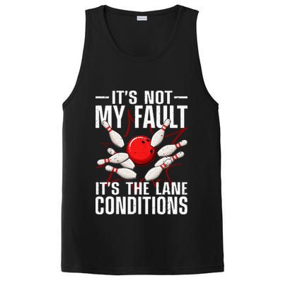 Funny Bowling For Men Women Bowler Team Bowling Lane Spare PosiCharge Competitor Tank