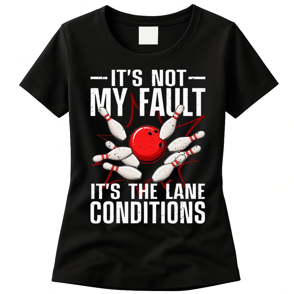 Funny Bowling For Men Women Bowler Team Bowling Lane Spare Womens T-Shirt
