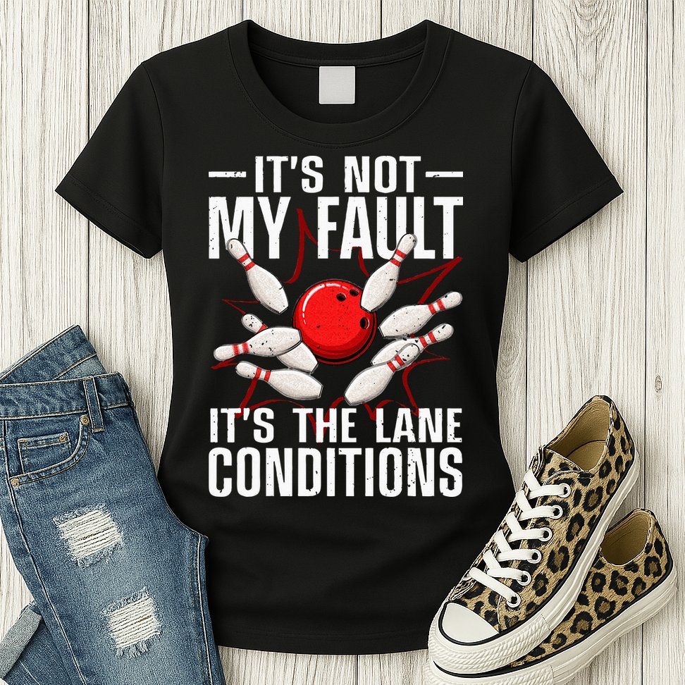 Funny Bowling For Men Women Bowler Team Bowling Lane Spare Womens T-Shirt