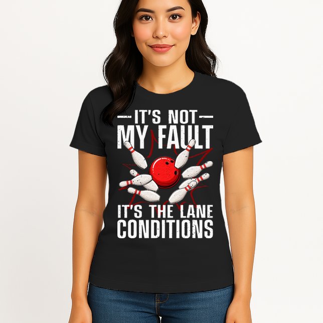 Funny Bowling For Men Women Bowler Team Bowling Lane Spare Womens T-Shirt