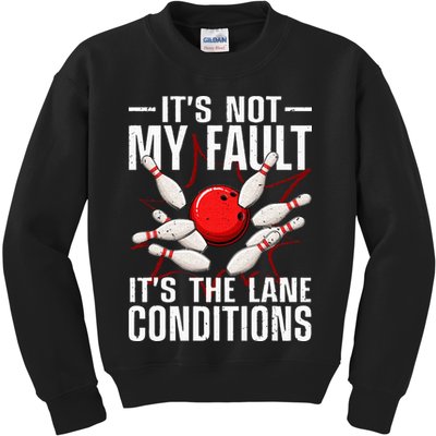 Funny Bowling For Men Women Bowler Team Bowling Lane Spare Kids Sweatshirt