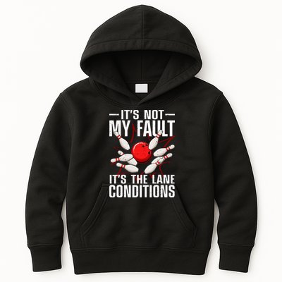 Funny Bowling For Men Women Bowler Team Bowling Lane Spare Kids Hoodie