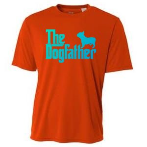 French Bulldog Father Dad Gift The Dogfather Gift Funny Gift Cooling Performance Crew T-Shirt