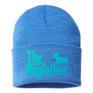 French Bulldog Father Dad Gift The Dogfather Gift Funny Gift Sustainable Knit Beanie