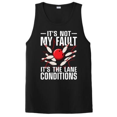 Funny Bowling For Men Women Bowler Team Bowling Lane Spare PosiCharge Competitor Tank