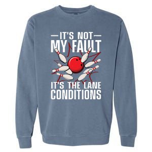 Funny Bowling For Men Women Bowler Team Bowling Lane Spare Garment-Dyed Sweatshirt