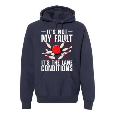 Funny Bowling For Men Women Bowler Team Bowling Lane Spare Premium Hoodie