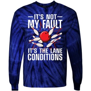 Funny Bowling For Men Women Bowler Team Bowling Lane Spare Tie-Dye Long Sleeve Shirt