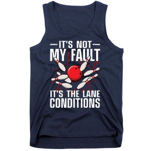 Funny Bowling For Men Women Bowler Team Bowling Lane Spare Tank Top