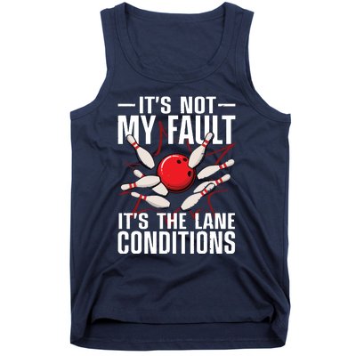 Funny Bowling For Men Women Bowler Team Bowling Lane Spare Tank Top