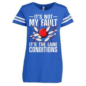 Funny Bowling For Men Women Bowler Team Bowling Lane Spare Enza Ladies Jersey Football T-Shirt