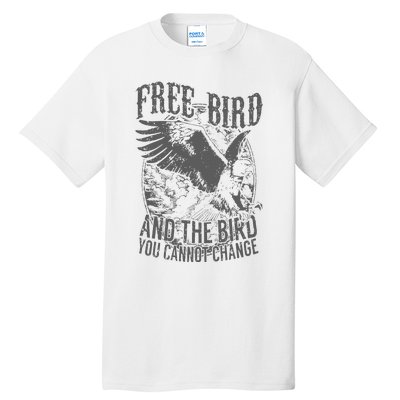 Free Bird Fiery Gift For Music Lovers Tall T-Shirt