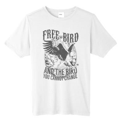 Free Bird Fiery Gift For Music Lovers Tall Fusion ChromaSoft Performance T-Shirt