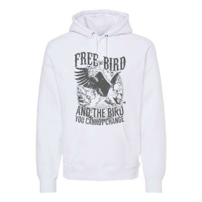 Free Bird Fiery Gift For Music Lovers Premium Hoodie