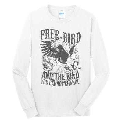 Free Bird Fiery Gift For Music Lovers Tall Long Sleeve T-Shirt