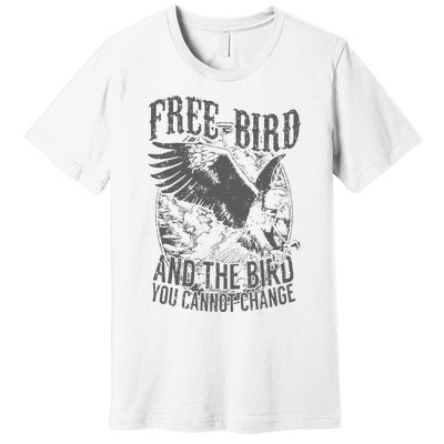 Free Bird Fiery Gift For Music Lovers Premium T-Shirt