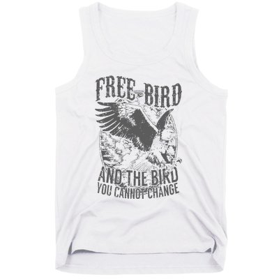 Free Bird Fiery Gift For Music Lovers Tank Top