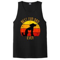 Funny Best Fur Dad Ever Vintage Retro Dog Cat Owner PosiCharge Competitor Tank