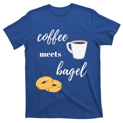 Funny Breakfast Food Lover Coffee Meets Bagels Foodie Gift T-Shirt