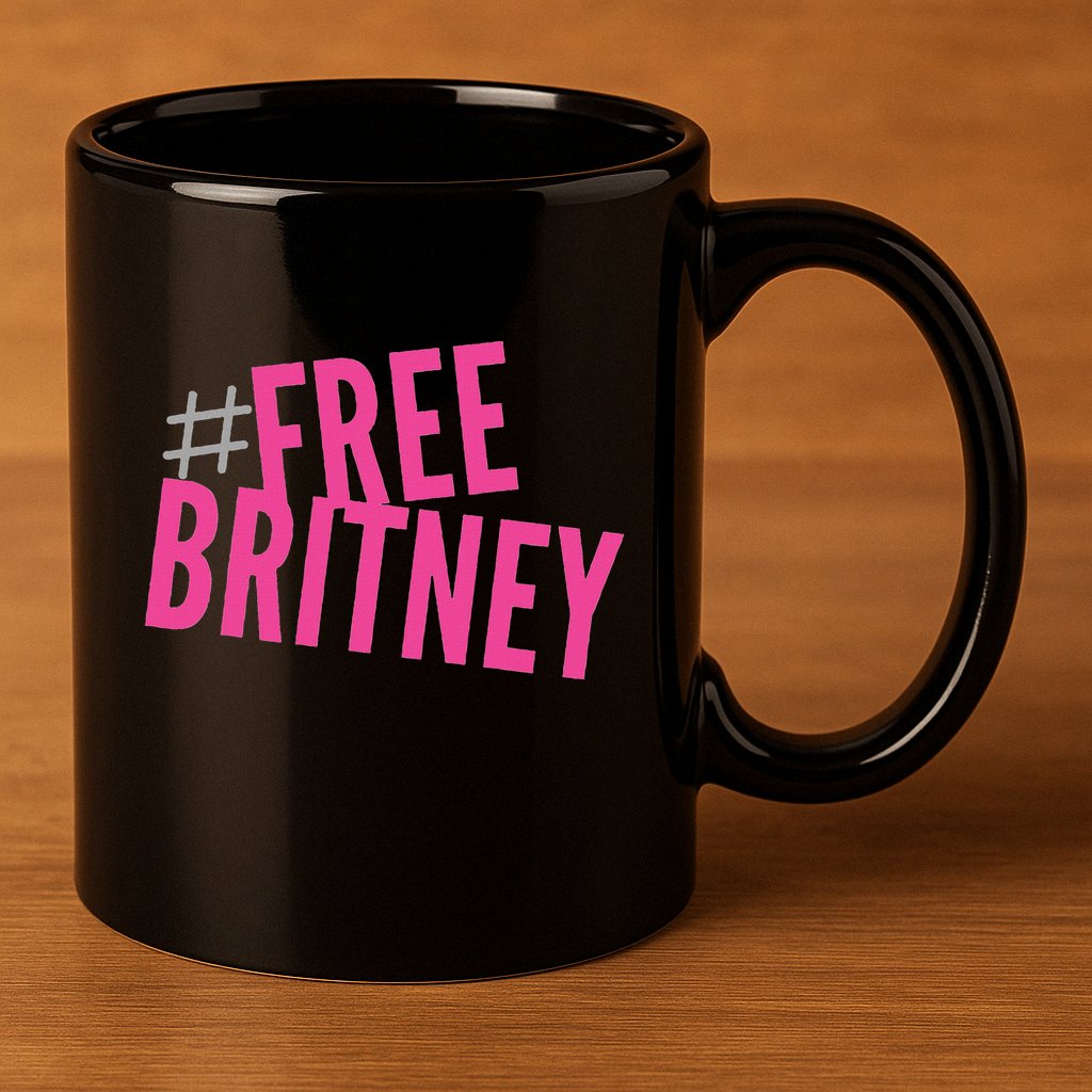 Free Britney Freebritney Support Britney Graphic Design 11oz C Handle Ceramic Mug