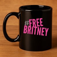 Free Britney Freebritney Support Britney Graphic Design 11oz C Handle Ceramic Mug