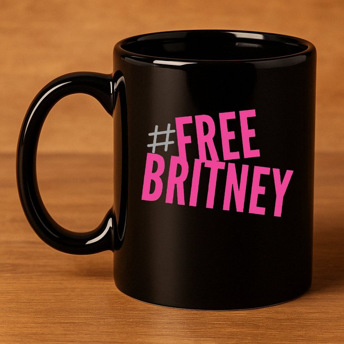 Free Britney Freebritney Support Britney Graphic Design 11oz C Handle Ceramic Mug