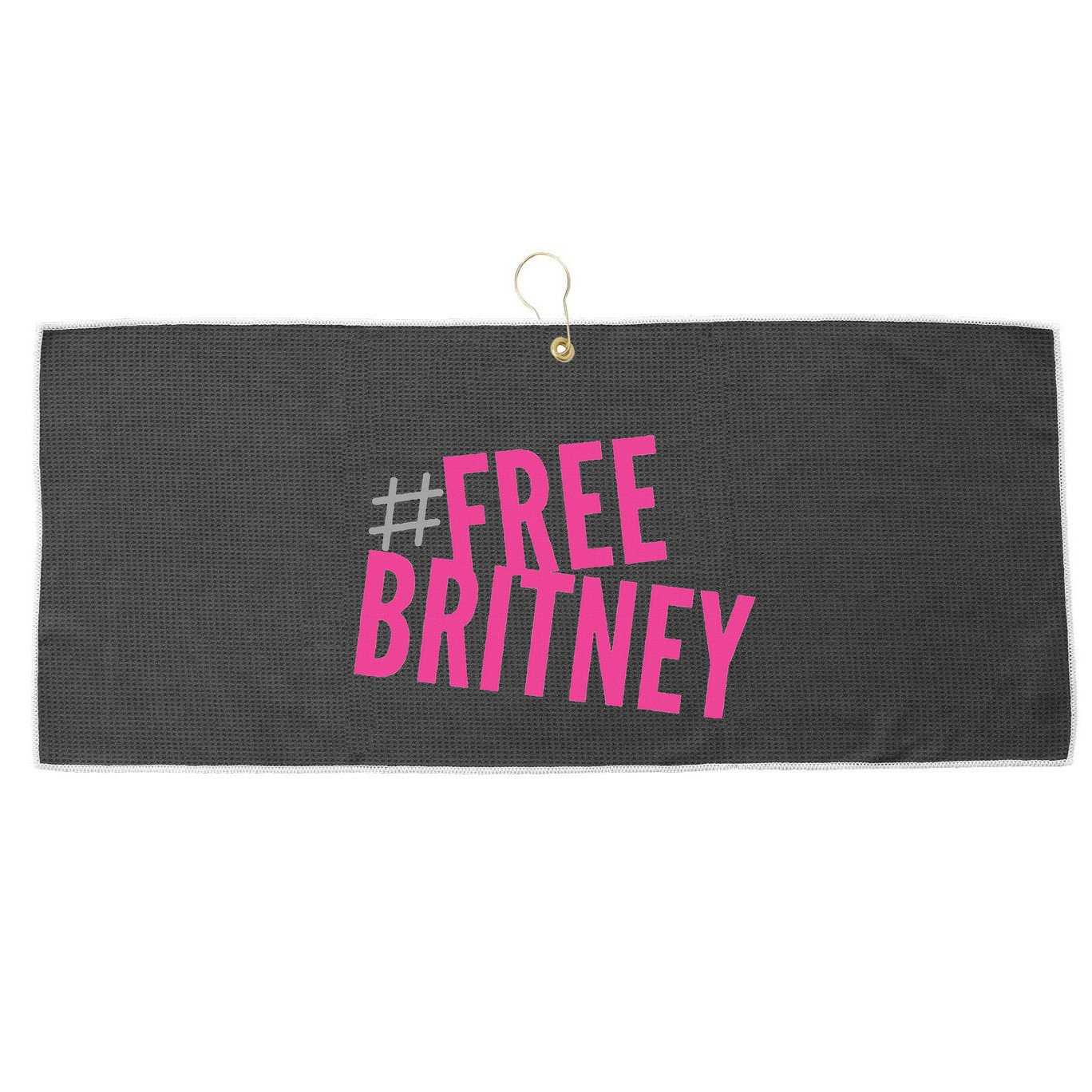 Free Britney Freebritney Support Britney Graphic Design Large Microfiber Waffle Golf Towel