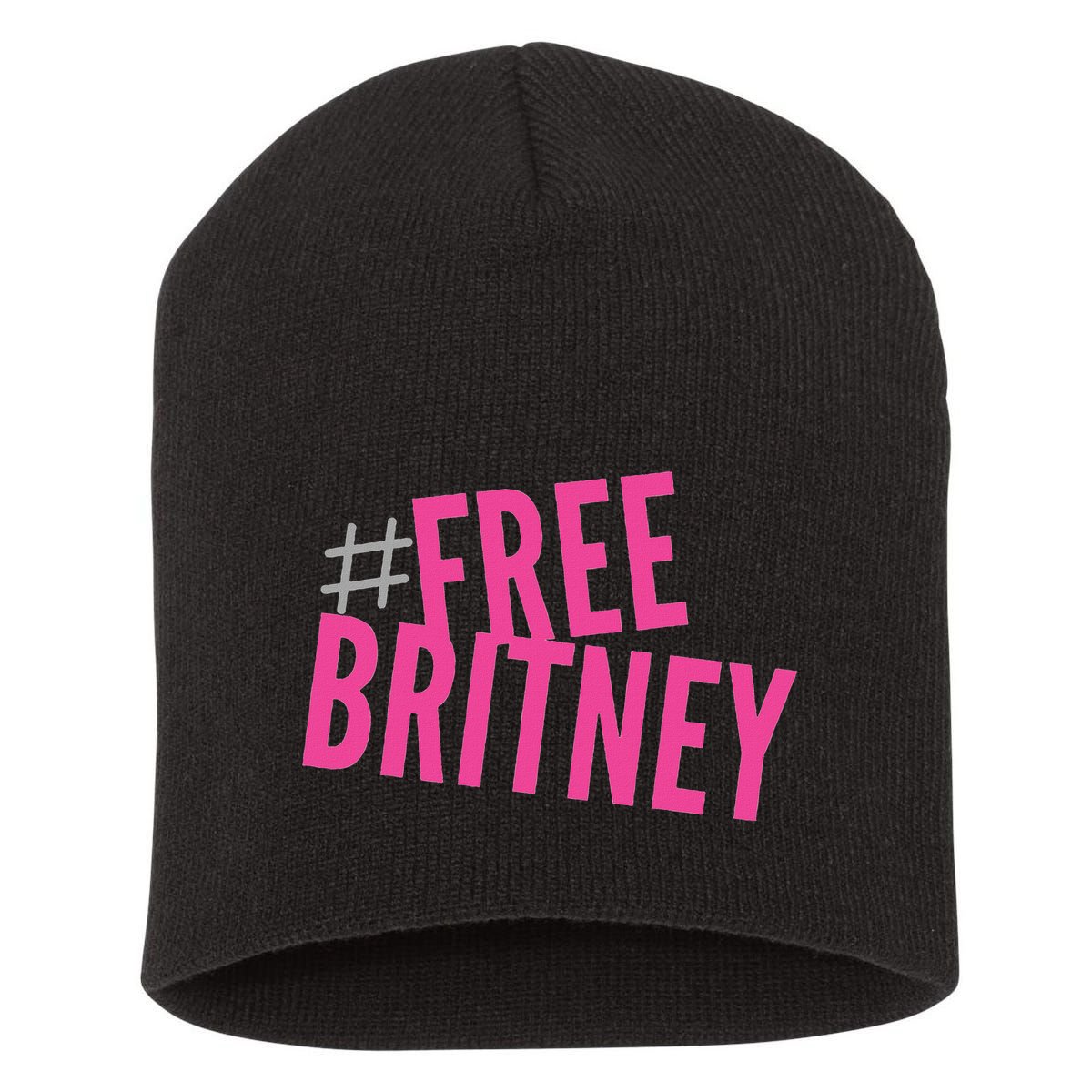 Free Britney Freebritney Support Britney Graphic Design Short Acrylic Beanie