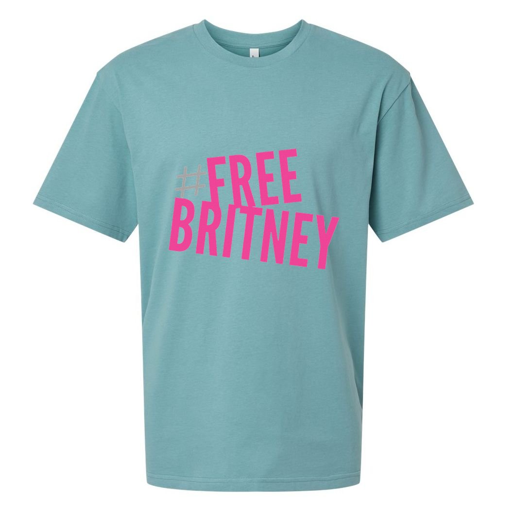 Free Britney Freebritney Support Britney Graphic Design Sueded Cloud Jersey T-Shirt