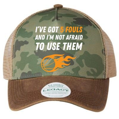 Funny Basketball Funny Gift 5 Fouls Legacy Tie Dye Trucker Hat