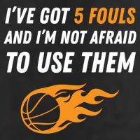 Funny Basketball Funny Gift 5 Fouls 7 Panel Mesh Trucker Snapback Hat