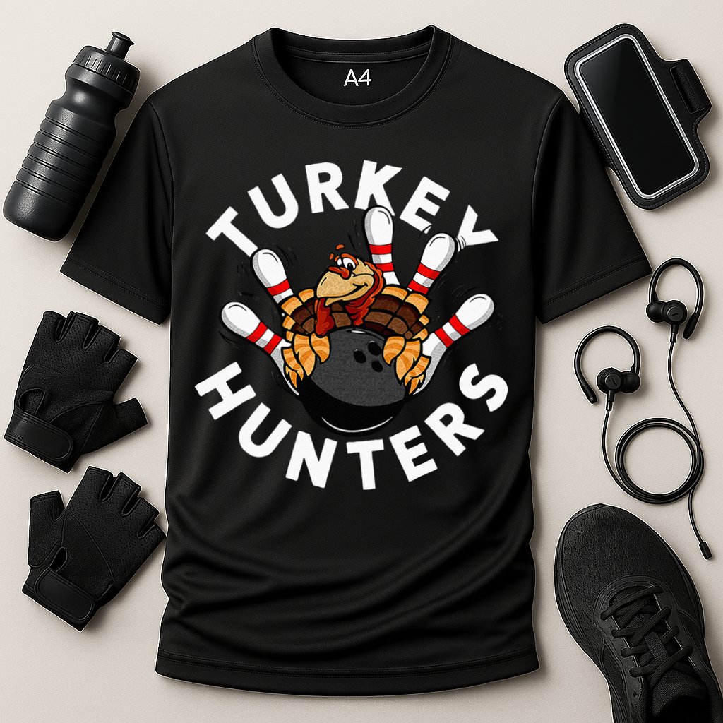 Funny Bowling For Or Adults Turkey Hunters Cooling Performance Crew T-Shirt