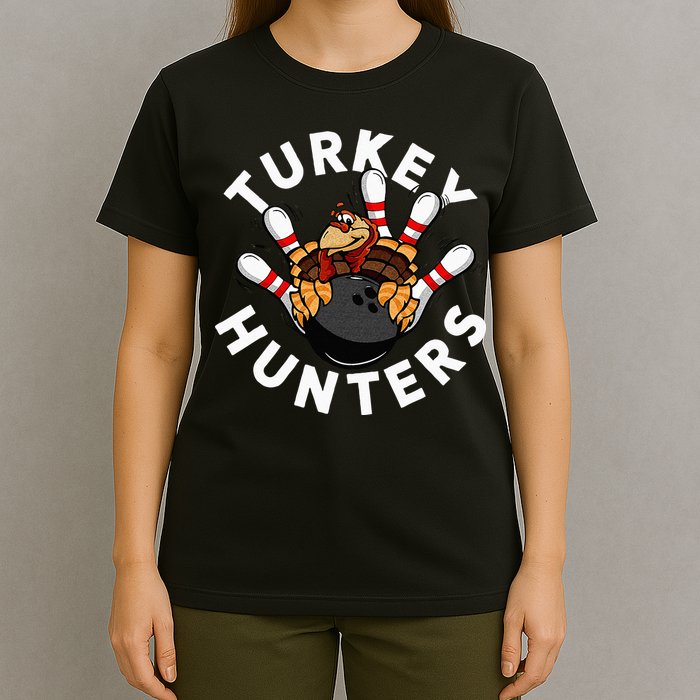 Funny Bowling For Or Adults Turkey Hunters T-Shirt