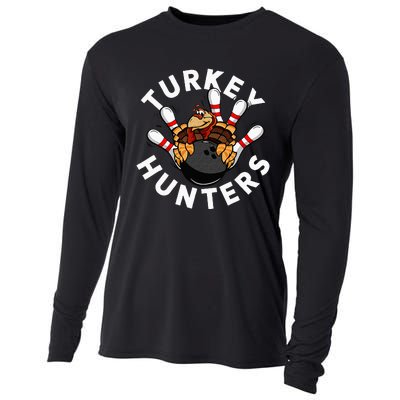 Funny Bowling For Or Adults Turkey Hunters Cooling Performance Long Sleeve Crew