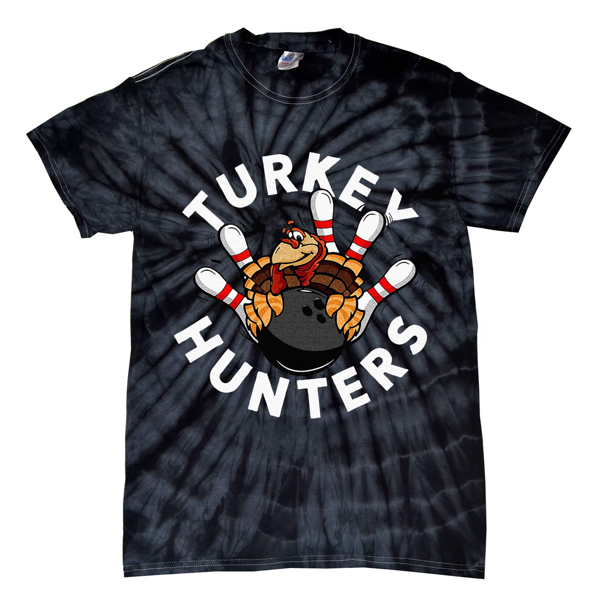 Funny Bowling For Or Adults Turkey Hunters Tie-Dye T-Shirt