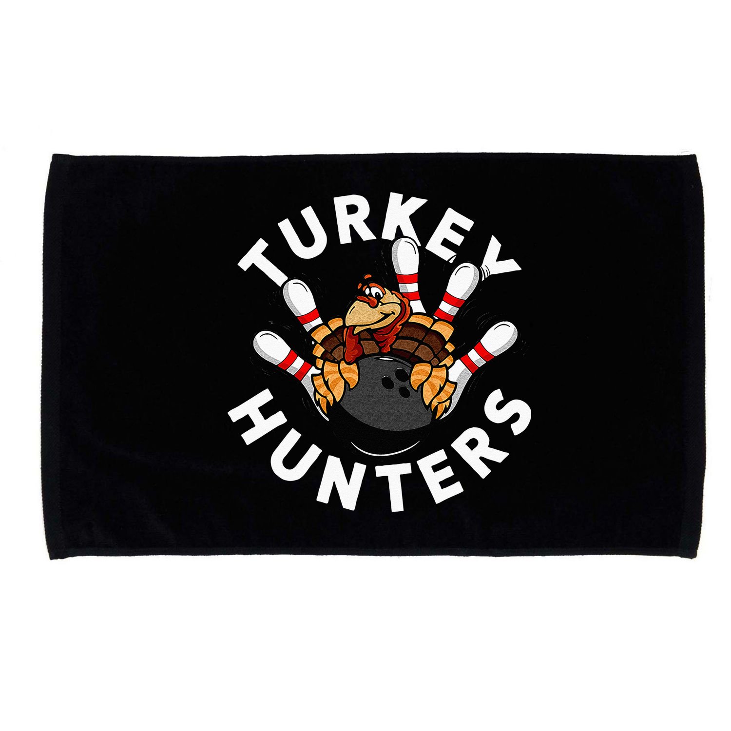 Funny Bowling For Or Adults Turkey Hunters Microfiber Hand Towel