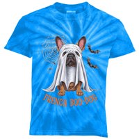 French Boodog Funny French Bulldog Halloween Gift Kids Tie-Dye T-Shirt